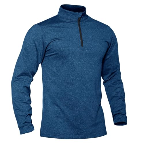 TACVASEN Fleecepullover Herren Half Zip Troyer Winter Sweatshirt Ski...
