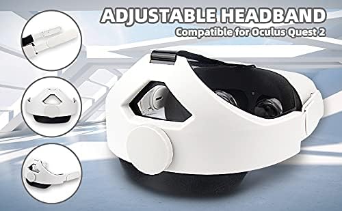 Miniatura 3 de OOAVR VR Head Strap and VR Face Pad for MetaOculus Quest 2Comfortably and Adjustable Elite Headstrap for Different HeadformStable and Better Balance