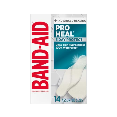 Image of BAND-AID Brand Pro Heal 5 Day Protect Hydrocolloid Bandages, Assorted, 14ct