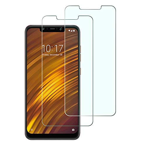 Widamin 2Pack,Compatible con Pocophone F1 Cristal Templado, Pantalla protección, Protector Pantalla, Garantía de por Vida, [dureza de 9H], [De Alta Definición] para Xiaomi Pocophone F1