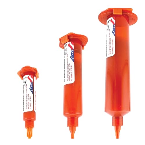 Image of STIRRI-V2-TF no-clean MT soldering tacky paste flux (ROL0) - 5g amber syringe kit with pine scent - for mid-range handsoldering electronics, BGA, hot air rework, SMD assembly