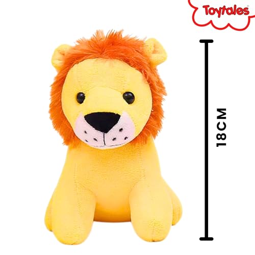 Image of TOYTALES Baby Lion Soft Toy for Kids | Cute Plush Stuffed Animal for Boys & Girls | Huggable Jungle Lion Teddy Bear | Small Cuddly Gift Toy for Toddlers & Babies