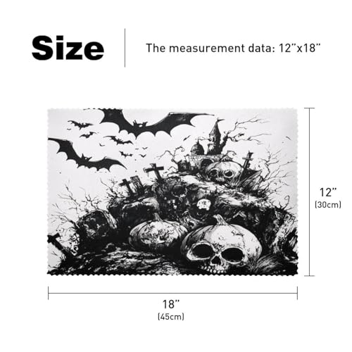 Sets de table Halloween résistants à la chaleur pour protéger vos tables