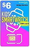 SpeedTalk Mobile $6 Preloaded Smart Watch SIM Card Kit for 4G LTE Kids Senior Smartwatches & Wearables | GPS Tracking | 3 in 1 Simcard - Standard, Micro, Nano | No Contract | 30 Days Service Plan