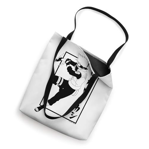 Bolso tipo tote de Naruto Shippuden con Kakashi y kanji vertical miniatura 2