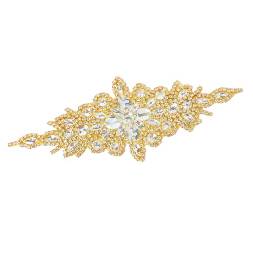 ShinyBeauty Rhinestone Bridal Belt - Wedding Sash with Crystal Applique