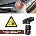 Jewkot 2 PCS Car Hood Support Rod Holder, Alloy Multi-purpose Snap-on Trunk Air Pressure Rod Anti-slip Shock Absorber Strut Anti-pinch Fixing Tool, Modification Accessories, for Most Cars (Black)