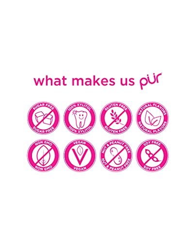 Pur Mints | Sugar Free Mints | 100% Xylitol | Vegan, Aspartame Free, Gluten Free & Diabetic Friendly | Natural Flavored Mints, Variety Pack, 20 Pieces (Pack Of 5) #TOP4