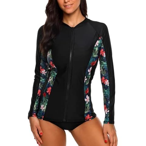 Camiseta de neopreno Charmo con protección UV y estampado floral Cover