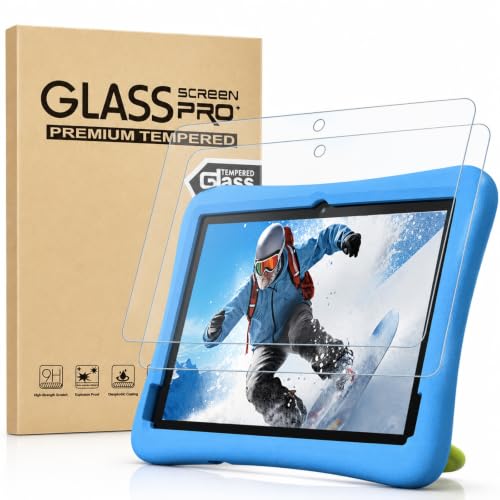 Synkris 2 Pack Screen Protector for 8 HD Kids / 8 Pro Tablet 2024 Tempered Glass Film 9H Hardness Anti-Scratch Bubble Free HD Clear Anti-Fingerprint Easy Installation Kit