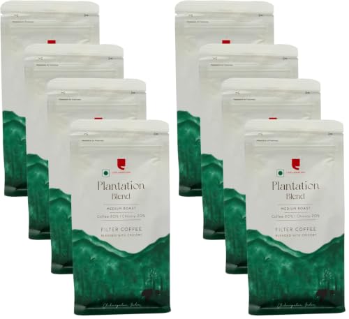 Image of Cafe Coffee Day | Filter | Ground | Best Coffee | Morning | Choco | Freshly grounded | Chickmangalur | (200gm (Pack of 8), 80% Coffee & 20% Chicory- Plantation Blend)