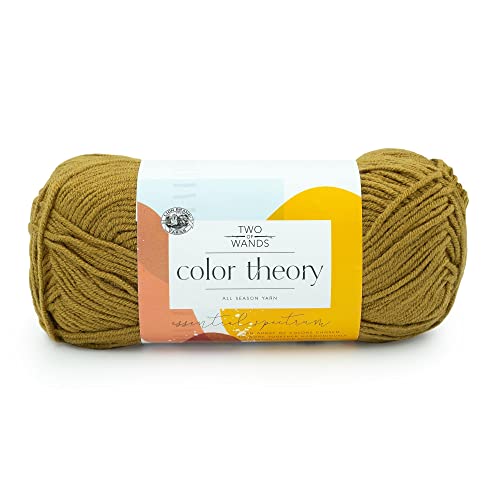 Image of Lion Brand Yarn, Color Theory Worsted Weight Yarn for Knitting and Crochet, Dijon, 1 Pack, Acrylic Fiber with Modern Color Palette, Perfect for Sweaters, Hats and Cozy Blankets