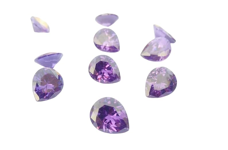 Oxyde de zirconium synthétique poire pour fabriquer des bijoux personnalisés