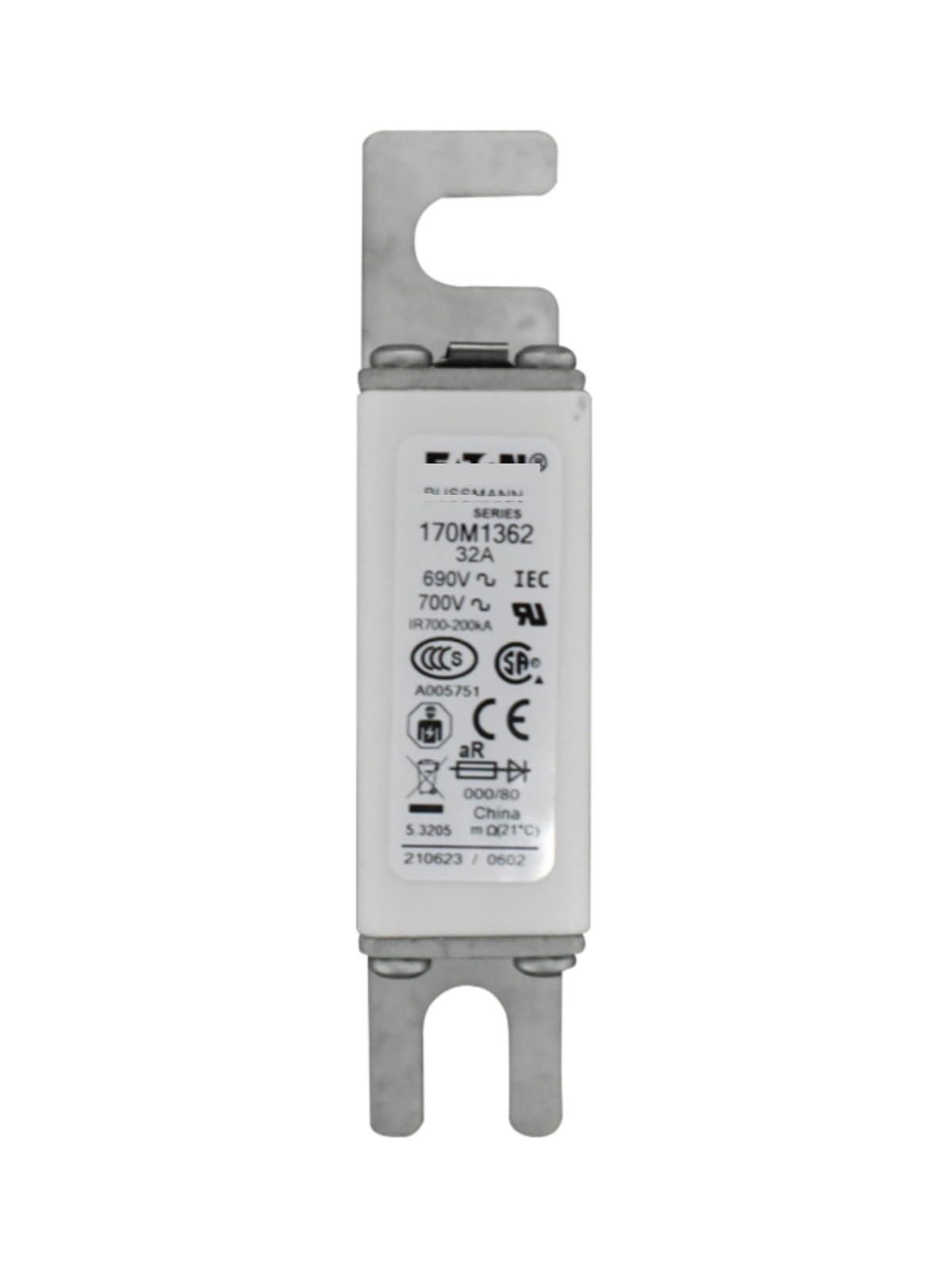 Fusible à action rapide 170M1362 pour protection contre les surintensités