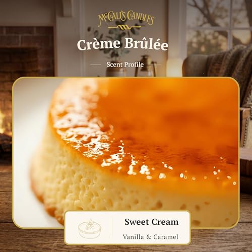 Image of McCall's Candles | Creme Brulee | Scented Wax Melt | Caramelized Sugar, Rich Custard & Warm Vanilla | 6-Piece Break-Apart Bar | 12-24 Hours Per Wedge | Poured in the USA | 5.5 oz