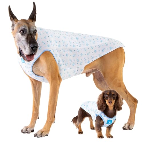 犬 冷却ウェア 保冷剤付きクールウェア ワンクール WANCOOL 犬用冷感ウェア 夏用 ひんやり メッシュ 軽量 26サイズ 小型犬 中型犬 大型犬 超大型犬 ダックス 胴長 着せやすい VERY 6号