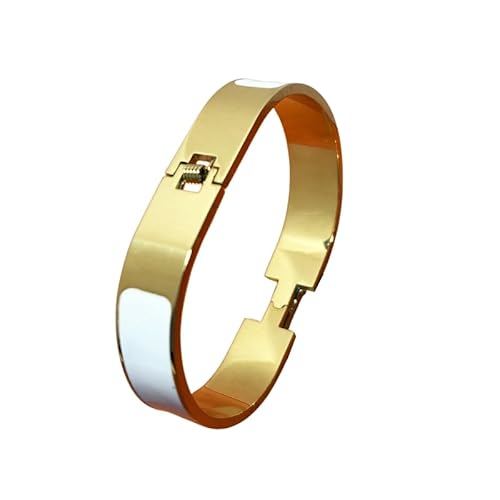 18K Gold Luxury Bracelet for Women Exquisite Classic Letter Stainless Steel Bangle - Image 3