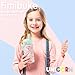 Fimibuke Kids Insulated Water Bottle, 14oz BPA FREE 18/8 Stainless Steel Travel Tumbler Double Wall Vacuum Leak Proof Kids Cup with Straw Metal Water Bottle for School Boys Girls(1 Pack, UNICORN)