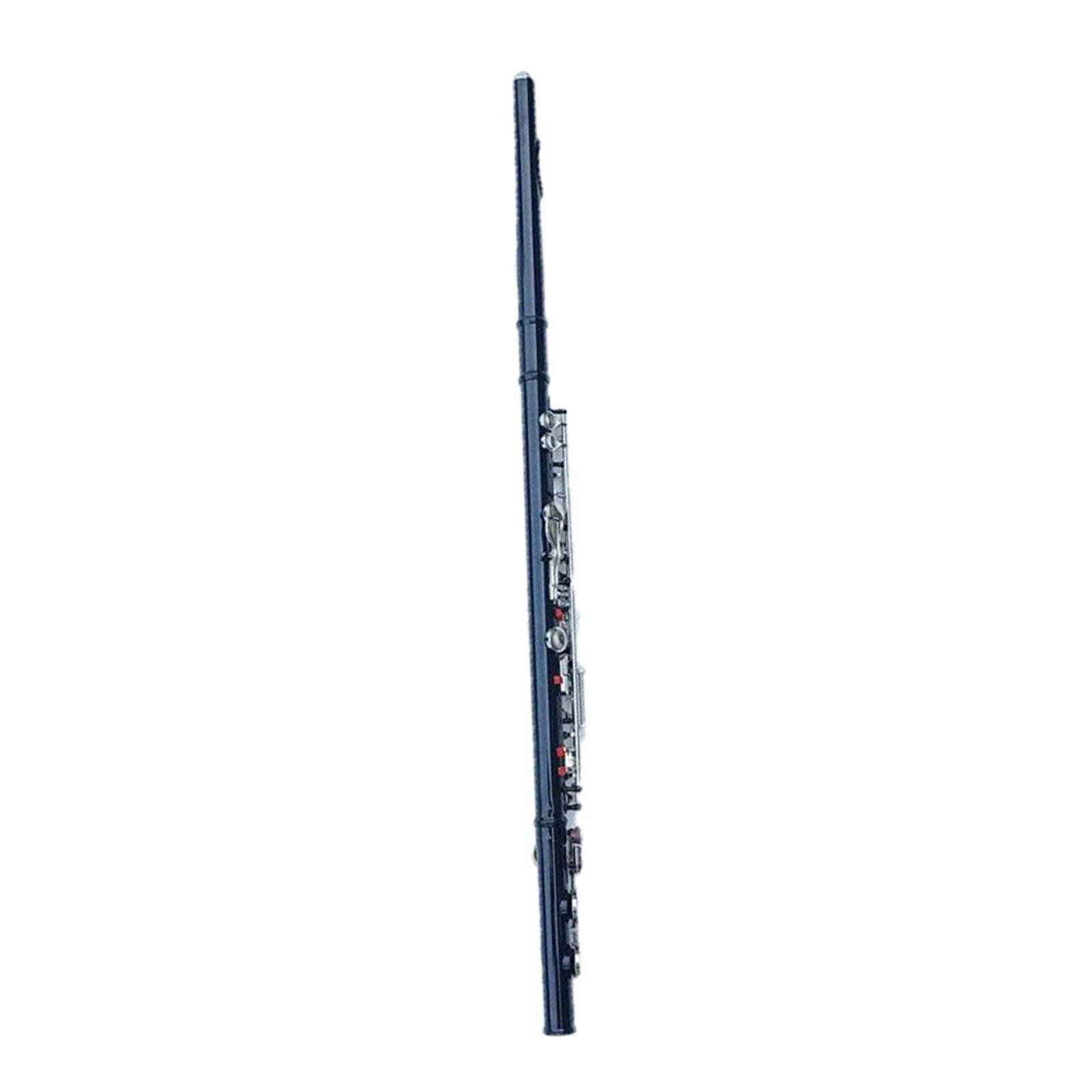 flet prosty BK16 Hole Flet Instrument dęty drewniany Klawisz zamknięty Plus Klawisz E Klawisz C Niklowany flet z pozytywką