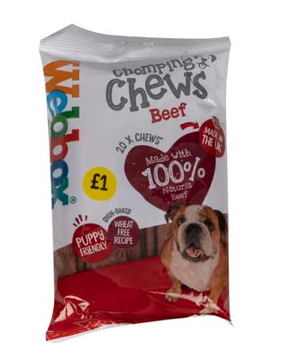 Webbox Dog Chomping Chews Treats Beef 200g - Box of 12 (Price Marked)