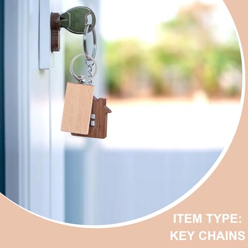 Porte-clés en bois vierge rectangulaire pour organiser vos clés de maison - 7
