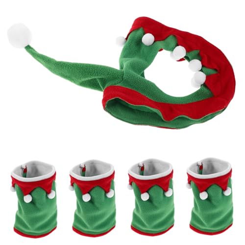 Costume de cheval de Noël ifundom avec guêtres fanion et nœud pour parade