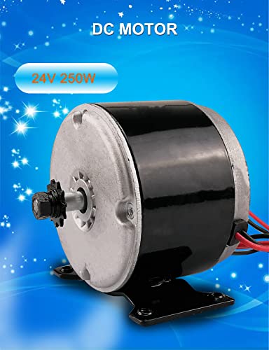 Aekeatda 24V Permanent Magnet Electric Motor Generator 250W Small Brushed Permanent Magnet #TOP6
