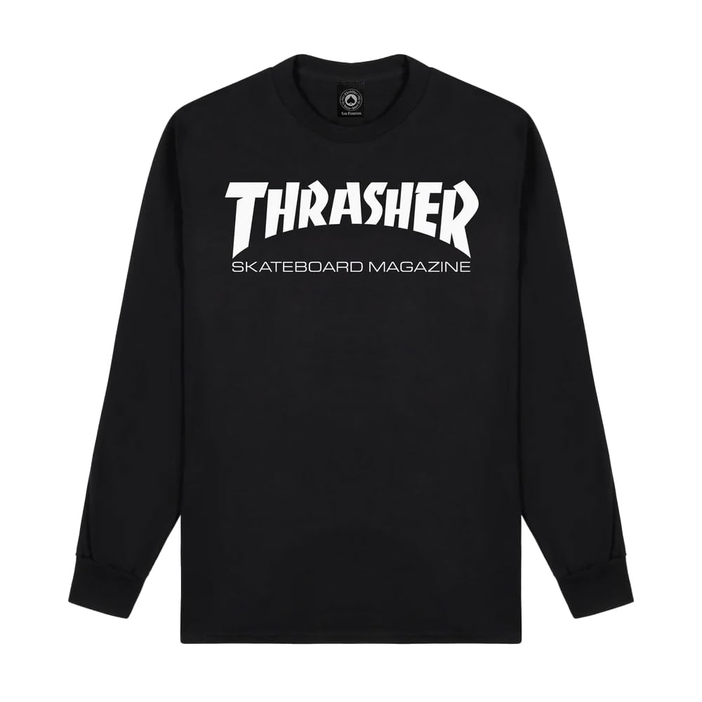 Amazon.com: Thrasher Skate Mag Long Sleeve T-Shirt Black
