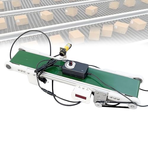 Mini banda transportadora de carril en C con contador automático y velocidad ajustable para embalaje
