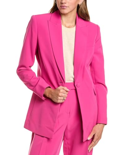 Blazer veste femme BCBGMAXAZRIA manches longues col V noir habillé chic