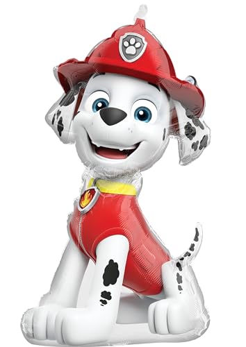 Anagram Marshall Paw Patrol Foil Balloon (1 Count, Metallic, Birthday, Children 3-8)