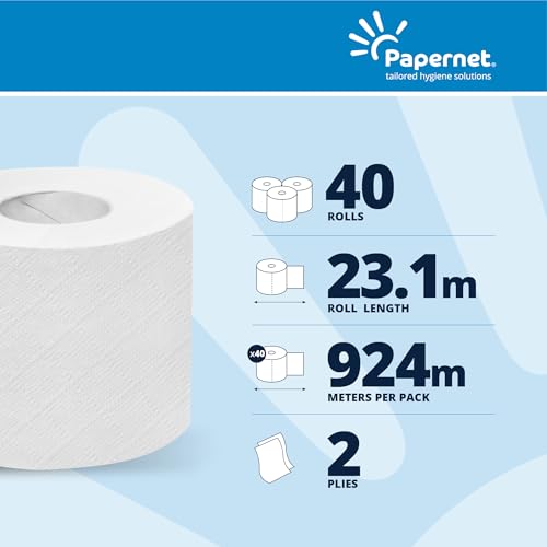 Papel higiénico de 2 capas en paquete de 40 rollos para el hogar 2