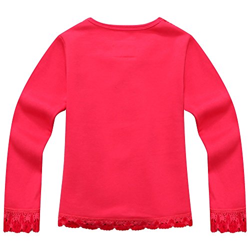 Richie House Little Girls' Lace Trim Cotton Cardigan #TOP28