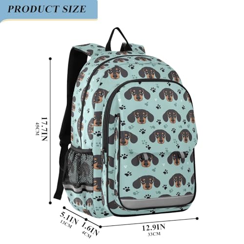 kids personalized backpack 8-12: adjustable bookbag for elementary in assorted colors - Dogs2