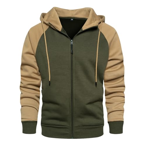 Hoodies for Men Zip Up Hoodie Drawstring Casual Long Sleeve Pocket