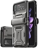 VRS Design Terra Guard for Galaxy Z Flip 3, Semi-Auto Hinge Protective Case Compatible with Galaxy Z...