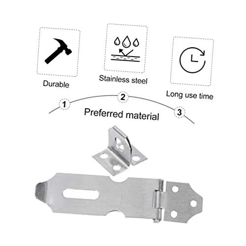 Image of DOITOOL Stainless Steel Locks 20pcs Heavy Duty Hasp Door Latch Padlock Clasp for Security