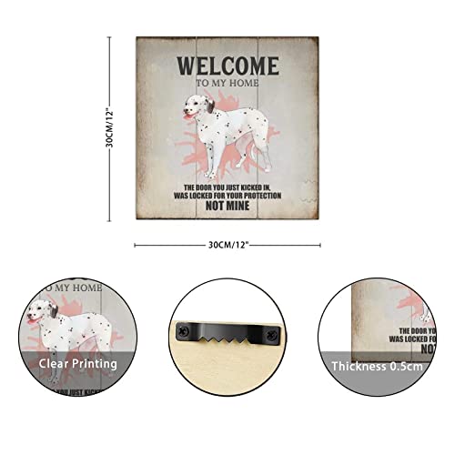 Plaque murale classique en bois noble de 30,5 cm de côté
