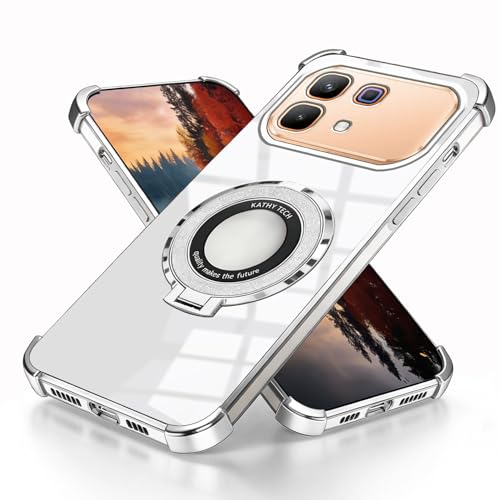 Coque Infinix Note 60 Pro silicone Stitch transparent avec protection fine bague