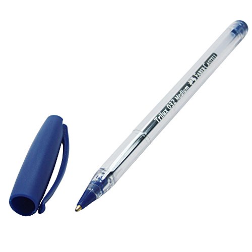 Caneta Esferográfica Trilux Medium, Azul, Faber-Castell