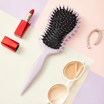 Curl defining Brush – Purple | Guitar-Inspired Detangling Tool for Curly & Kinky Hair image 2