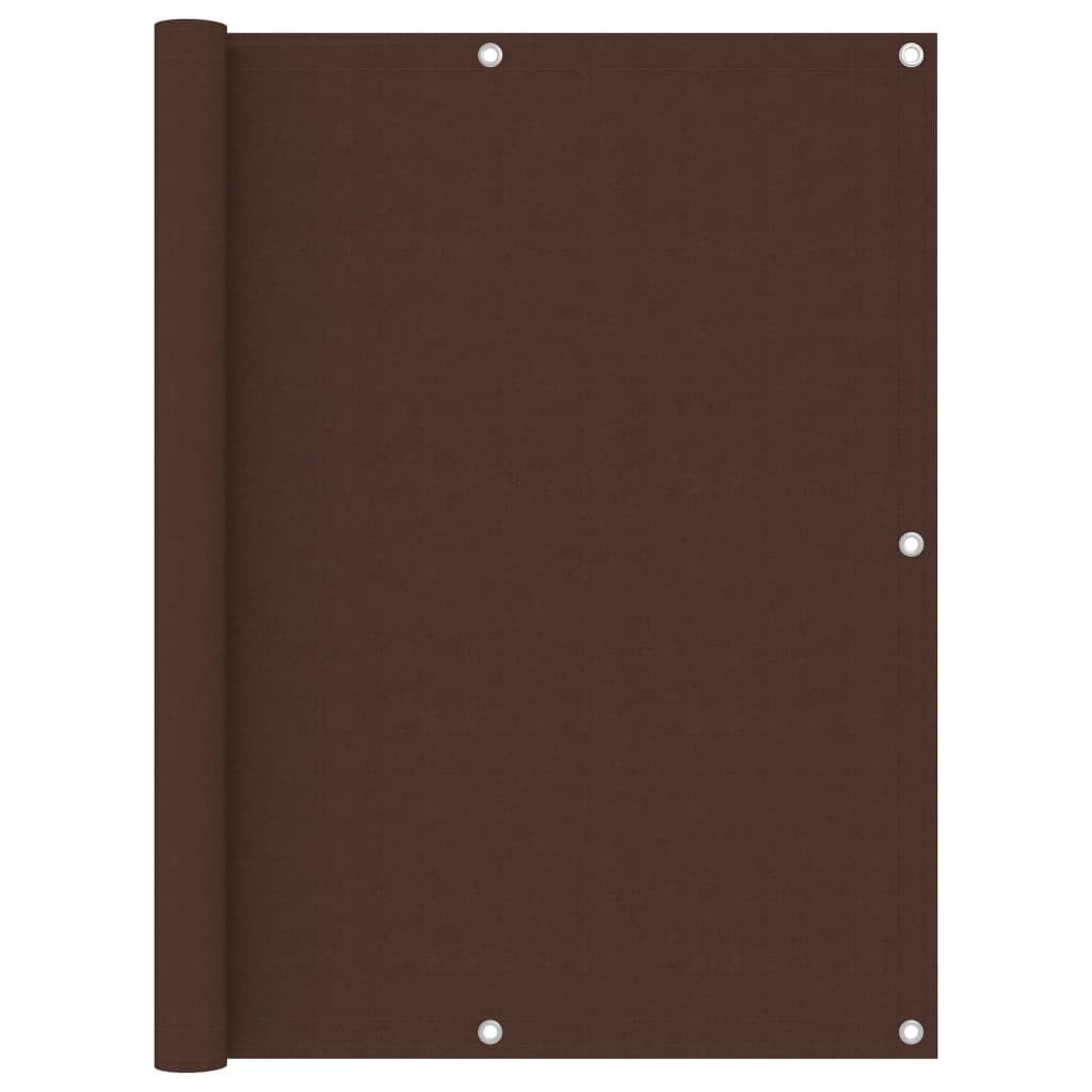 Écran de confidentialité pour balcon marron de qualité supérieure en tissu Oxford 120x600