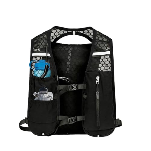 Chaleco para correr de montaña y camping con mochila impermeable para hombre y mujer