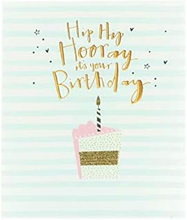 UK Greetings Birthday Card for Her, Blue
