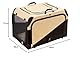 HUNTER faltbare Hundebox, Farbe: beige, faltbar & leicht transportierbar, stabil durch Gestänge & Heringe, Mesh-Fenster für Luft & Sichtkontakt, kuschelige Liegematte waschbar, Größe: M
