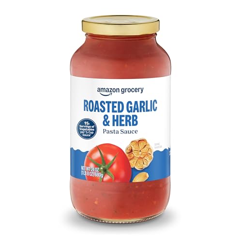 Amazon Grocery, Roasted Garlic & Herb Pasta Sauce, 24 Oz