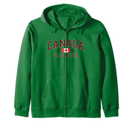 Canadá Vancouver British Columbia Vintage Style Regalo Sudadera con Capucha