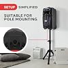 Pyle PA System Party Speaker 10 Inch Bluetooth Speaker 680W with Wireless Microphone, Portable Karaoke Speaker with LED Lights, Rechargeable Battery and Wheels #3