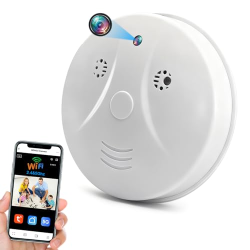 Kaelera Telecamera Nascosta Spia WiFi 5G, Microcamere Spia Senza Fili, 1080P Mini Spy Cam Visione Notturna Rilevamento di Movimento, Tuya Videocamera Sorveglianza per Casa e Ufficio