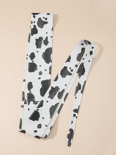 Women's Leopard Print PU Leather Belt For Dresses Fashion Long Wide Waist Band for Women4